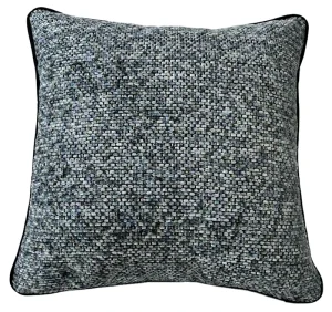 Nodric Style Soft Home Decor Pillow Covers Multi color Thick Chenille Cushion Covers with Smooth Black Velvet Back and Piping