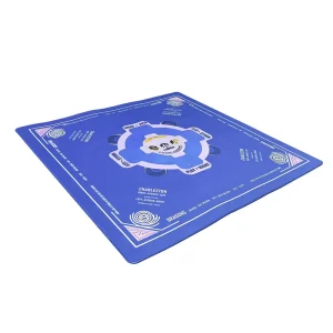 Noise-Reducing Anti-Slip Waterproof Durable Mahjong Table Cover Carpet Natural Rubber Mahjong Mat with Edge