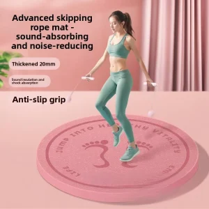 Noise Reduction Round TPE Jump Rope Mat Soundproof Thickened Yoga Mat Shock Absorption Non Slip Home Fitness Floor Mat