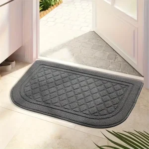 Non Slip Absorbent Rectangle Washable Tufted PET Friendly Doormats Dirt Trapper Entrance Rug Low Profile Front Door Mat for
