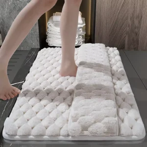 Non Slip Absorbent Soft Bathroom Rug Bath Mat Non Skid Tub Mat for Bathroom Shower and Floor Use