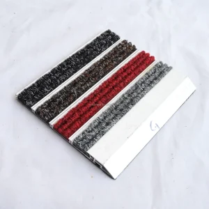 Non Slip Aluminum Entrance Door Mat Customized Floor Carpet Dust Proof Aluminum Matting