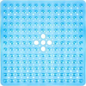 Non-Slip Bath Mat Bath Shower Safety Mats Bathtub Floor Mat with Drain Holes and Suction Cups