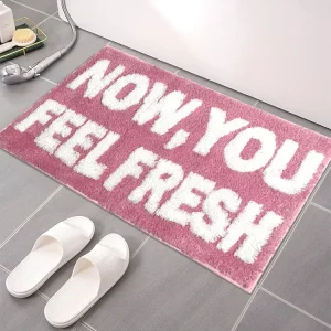 Non Slip Bath Mat Extra Thick Super Absorbent Floor Machine Washable 40x60cm Microfiber Plush Shaggy Rug Home Use Modern