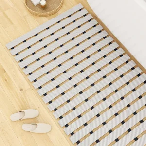 Non Slip Bath Shower Floor Mat DIY Cut Anti Slip Bathroom Mats with Drain Holes