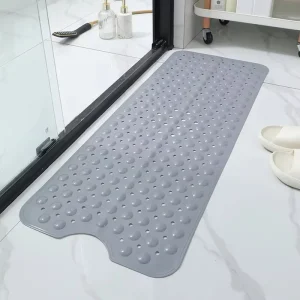 Non Slip Bath Tub Mat Durable PVC Bathroom Mat Machine Washable Shower Bathtub Mat with Suction