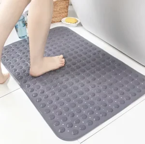 Non Slip Bath Tub Mats Massage Foot Pad for Bathroom Mat with Suction Cup and Drain Hole Machine Washable Shower Floor Mats