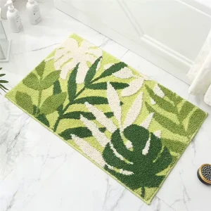 Non Slip Bathroom Rug Absorbent Extra Soft Microfiber Bath Mat Machine Washable for Bathroom
