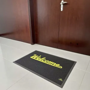 Non Slip Custom Welcome Front Logo Door Mats for Home Entrance