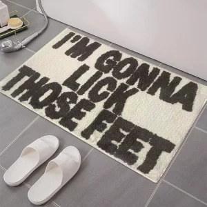 Non Slip Cute Bath Rugs Soft Absorbent Quick Dry Bath Mat TPR Non Slip Backing Microfiber Mat for Shower Tub