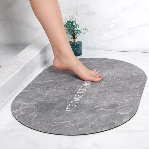 Non Slip Door Floor Shower Bathroom Mats With Water Super Absorbent Non slip Stone Rugs Foot Quick Drying Bath Mats