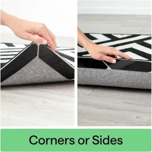 Non Slip Eco Friendly 1mm Thick Double Sided Adhesive Rug Pads Carpet Tape for Hardwood Floors Laminate Secure Area Rugs