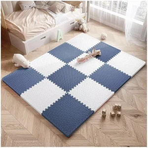 Non-Slip Fitness Gym Mat EVA Puzzle Exercise Sports Floor Mats Grain Leaf Design Yoga Workout Foam Mat Mould Cutting Service