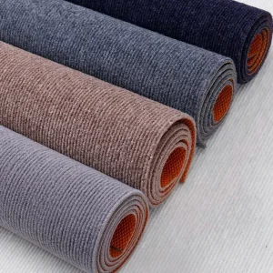 Non Slip Kitchen Runner Rug Non Woven Ribbed Carpet with Rubber Backing Washable Long Carpet for Kitchen Hallway Entrance