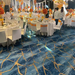 Non Slip Luxury 5 Star Hotel Axminster Carpet Corridor Carpet Wall to Wall Fluorescent Color AXM Carpet for Commercial