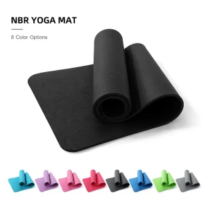 Non Slip NBR Extra Thick Yoga Mat 183x61cm 15/10/8mm Anti-Tear Mat with Strap & Bag for Yoga Pilates Workout