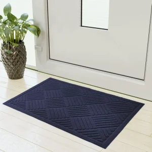 Non Slip Outdoor Indoor Personalized PVC Carpets Custom Logo Doormats Welcome Embossed Entrance Front Door Mats for Home