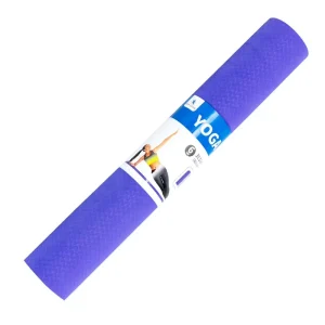 Non Slip PVC Yoga Mat Eco Friendly Shock Absorbing Exercise Mat with Carrying Strap for Yoga Pilates Gym Home Fitness Workout