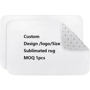 Non-Slip Rubber Back Doormat Sublimation Blanks DIY Personalized Welcome Mat for Front Door Entryway Home Decor