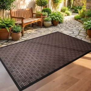Non Slip Rubber Floor Mat Entryway Office Patio Outdoor Corridor Bathroom Home Mats Door Mat Polyester