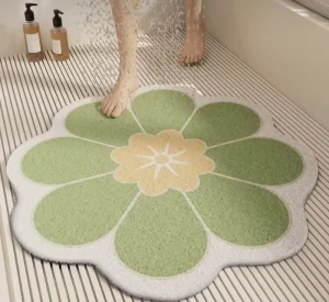 Non Slip Shower Mat Bath Tub Mat Floor Mat Soft PVC Bathroom Mats Quick Drying Easy Cleaning Mats for Wet Areas