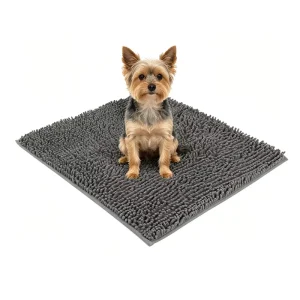 Non Slip Soft Chenille Bath Rug Shaggy Door Mat Machine Made Pet Friendly American Style