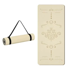 Non Slip TPE Yoga Mat Extra Wide Thick for Yoga Pilates Running Dance and Exercise