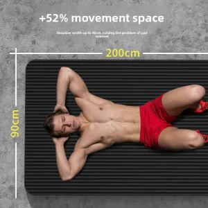 Non Slip Thickened Yoga Mat for Beginners Home Use 183cm Length 20mm Thickness