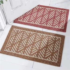 Non Slip Tufted Polypropylene Indoor Door Mats Absorbent Resist Dirt PET Friendly Machine Washable Front Entry
