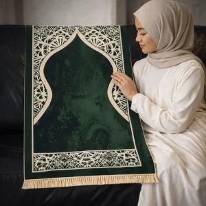 Non Slip Washable Flannel Thick Home Islamic Prayer Rug