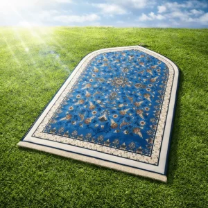 Non Slip Washable Polyester Padded Home Muslim Prayer Mat