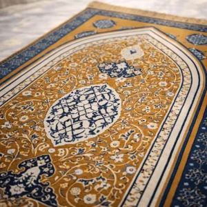 Non Slip Washable Polyester Thick Home Islamic Prayer Rug