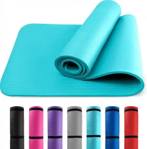 Non-Slip Water Resistant Rubber 8mm Thick Yoga Mat Eco-Friendly Exercise Mat for Yoga Pilates & Home Workouts