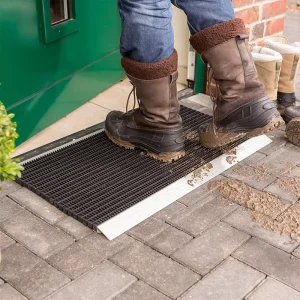 Non Slip Waterproof Indoor Front Door Entrance Metal Doormat Aluminium Scraper Outdoor Carpet Mat