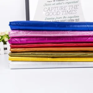Non Stretch Semi Sheer 60″ Tissue Lame Organza Fabric 100% Polyester Lightweight for Upholstery Worship Flags Home Decor Girls