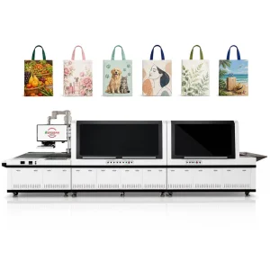 Non Woven Bag Printer Packaging Industry Fabric High Precision Automatic UV Inkjet CE ISO Certified Factory Supplier