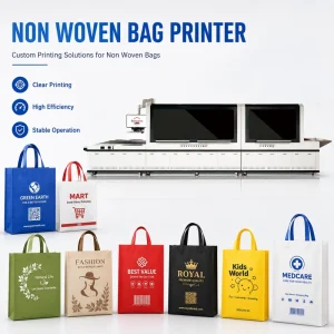 Non Woven Bag and Label Printer Automatic UV Inkjet Gift Packaging Industry Fabric
