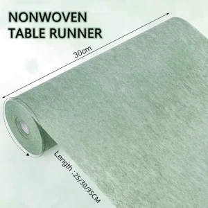 Non Woven Table Runner Eucalyptus for Table Decoration Birthday Wedding Christening Outdoor Decorative Roll