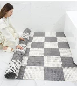 Non slip Bath Mat Waterproof Rug Bathroom Carpet Anti Slip Feet Massage Cushion Pad Toilet Splicing Floor Shower Mat 30x30cm