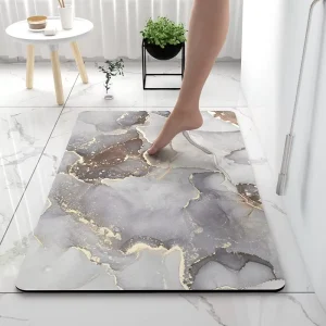 Non slip Carpet Soft Rug Bathroom Mat Diatomite Mat Super Absorbent Floor Bath Mat