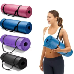 Non slip Exercise Mat Pilates Training Thick Cushion Gym Fitness 15mm Yoga Mat