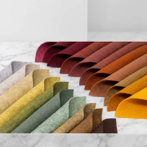 Non woven Polyester Fiber Felt Fabric Abrasion Resistant Heavyweight Abstract Geometric Kindergarten