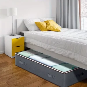 Non woven Under the bed Quilt Storage Box Clothes Dust Moisture proof Organizer Large capacity Foldable Storage Bag