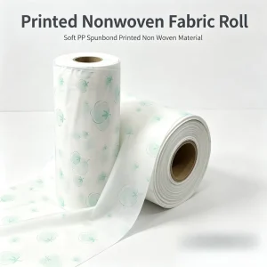 Nonwoven Fabric Roll 23gsm Printed PP Spunbond Soft Breathable Non Woven Material For Product Packaging Table Cover