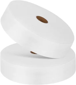 Nonwoven Interlining Jelly Roll Batting Strip White 120gsm 100% Polyester Shrink-Resistant Soft Hand Feeling for Throw Rugs