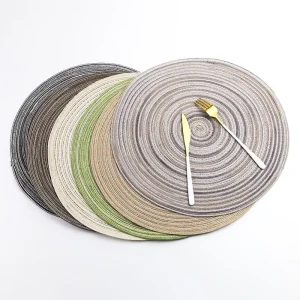 Nordic Eco Friendly Cotton Rope Placemat With Heat Insulation and Anti Slip Properties Dining Table Mat Western Style Mat