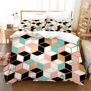 Nordic Minimalist Style Bedding Set Elegant Neutral Tone Decorative 4PCS Duvet Cover Sheet Pillowcase Set Modern Home Bedroom