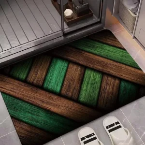 Nordic Style Decorative Bath Mat Fast Drying & Water Absorbent Anti Skid Functional Rug for Indoor Bathroom