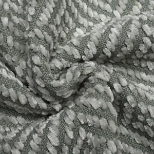 Nordic Style Grey Green Woven Chenille Throw Blanket