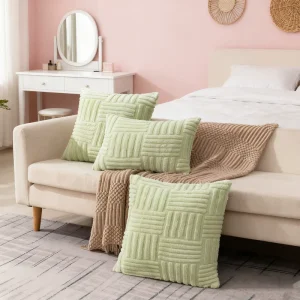 Nordic Style Minimalist Single sided Comfortable Plush Throw Pillow Cover for Sofa Cushions and Decorative Items